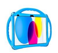 TopEsct Étui pour Enfants pour iPad 10e génération 11", béquille intégrée, livré avec Sangle en Silicone Antichoc 2022 (Bleu)