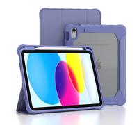 TOPESCT Étui pour iPad (A16) 11(^>e<^) génération, 11" 2025/iPad 10e génération 10,9" 2022, Veille/réveil Automatique, Coque magnétique Solide Antichoc avec Coque arrière Rigide translucide en