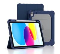 TOPESCT Étui pour iPad (A16) 11(^>e<^) génération, 11" 2025/iPad 10e génération 10,9" 2022, Veille/réveil Automatique, Coque magnétique Solide Antichoc avec Coque arrière Rigide translucide en