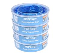 TopEsct EVOH Lot de 3 recharges pour poubelles à couches - 4,5 m - Anti-odeur - Compatible avec Angelcare Dress-Up, Classic XL, Litter Locker, germes (1 paquet)
