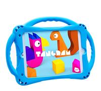 TopEsct Kids Coque en silicone pour iPad Mini 5 4 3 2 1 avec poignée intégrée et dragonne bleu
