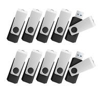 TOPESEL Lot de 10 clés USB 2.0 à mémoire Flash avec Stylo pivotant USB 3.0 32G Black USB3.0
