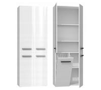 Topeshop Nel 1k Dd Bpo¿ Armoire De Rangement De Salle De Bain Blanc