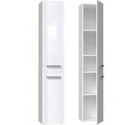 Topeshop Nel Ii Biel Po? Armoire De Rangement De Salle De Bain Blanc