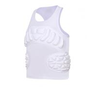Topeter Maillot de protection contre le sternum en forme de cœur pour le baseball, le T-ball, la couche de base de protection des gardiens de but de but - Blanc YS