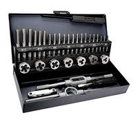 Topex 14A426 Lot de 32 tarauds manuels métriques M3-M12