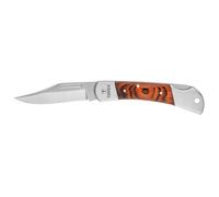 TOPEX Couteau polyvalent, lame 75 mm, pliable, coques en bois, Couteaux, Knife
