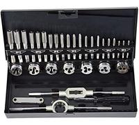 Topex Jeu à tarauder et fileter 14A426 – Lot de 32 tarauds manuels métriques M3-M12