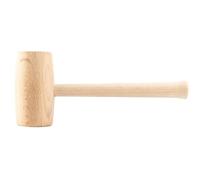 TOPEX Maillet en bois rond pour menuiserie, ciseau et burin, tête en bois dur Ø 70 mm, manche ergonomique en bois