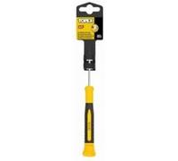 TOPEX Tournevis de précision Torx T5 x 50 mm, embout rotatif, embout trempé, embout magnétique, acier CrV, manche bi-matière