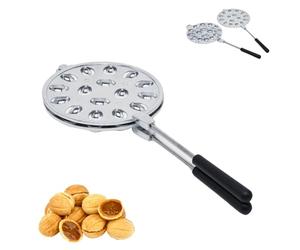 Topfann Moule à Biscuits en Forme de Noix, Poêle à frire gâteaux en Forme de Noix de cuisson pour la Plaque Gaz