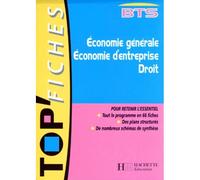 Top'fiches BTS Economie générale, économie d'entreprise, droit - Collectif - Hachette Education - broché - Scolaire / Universitaire
