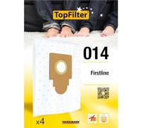 TopFilter 014, 4 sacs aspirateur pour Firstline, boîte de sacs d'aspiration en non-tissé, 4 sacs à poussière (30 x 26 x 0,1 cm)