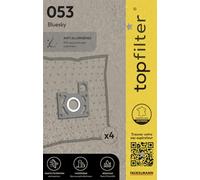 TopFilter 053, 4 sacs aspirateur pour Bluesky BVN 1600, boîte de sacs d'aspiration en non-tissé, 4 sacs à poussière (30 x 26 x 0,1 cm)