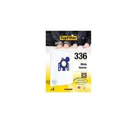 TopFilter 336, 4 sacs aspirateur pour Hoover et Miele, boîte de sacs d'aspiration en non-tissé, 4 sacs à poussière (30 x 26 x 0,1 cm), Blanc