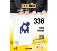 336, 4 sacs aspirateur pour Miele, Hoover, boîte de sacs d'aspiration en non-tissé, 4 sacs à poussière (30 x 26 x 0,1 cm)