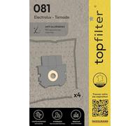 Lot de 4 sacs aspirateur Electrolux et Tornado Premium TopFilter