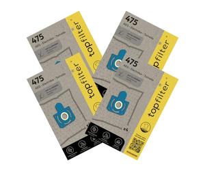 TopFilter 9993850 Lot de 4 packs de 4 sacs aspirateur 64475 Tornado et AEG soit 16 sacs aspirateur, poche aspirateur, accessoire aspirateur, Non tissé polypropylène, Plastique, 30 x 26 cm