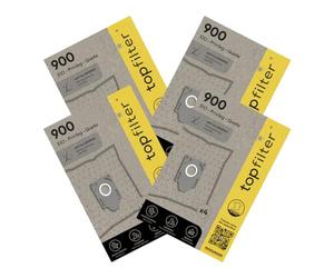 TopFilter 9994550 Lot de 4 packs de 4 sacs aspirateur 64900 pour EIO et Chromex, soit 16 sacs aspirateur, poche aspirateur, accessoire aspirateur, Non tissé polypropylène, Plastique, 30 x 26 cm