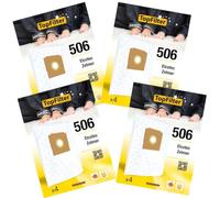 TopFilter 9994750 Lot de 4 packs de 4 sacs aspirateur 64506 Zelmer et Elcotec, soit 16 sacs aspirateur, poche aspirateur, accessoire aspirateur, Non tissé polypropylène, Caoutchouc, Carton, 30 x 26 cm