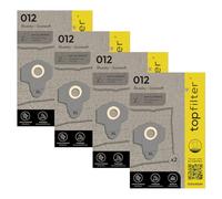 TopFilter 9995350 Lot de 4 packs de 2 sacs aspirateur 64012 Bluesky et Gisowatt, 8 sac aspirateur, accessoire aspirateur, poche aspirateur, Non tissé polypropylène, Caoutchouc, Carton, 58 x 30 cm