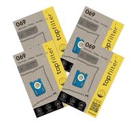 Lot de 4 packs de 4 sacs aspirateur 64069 Electrolux Philips et Tornado Premium TopFilter