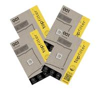 Lot de 4 packs de 4 sacs aspirateur 64001 universels Premium TopFilter