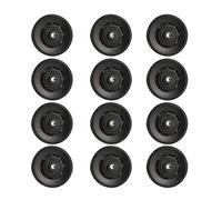 Topfinder 90 mm Universel Roulement Poulie de Roue pour câble Machine Gym équipement supplémentaire pour Porte de Garage (12Pcs)