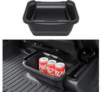 topfit organisateur de console centrale arrière pour Tesla Model Y Juniper boîte de rangement sous siège, poubelle avec couvercle accessoires intérieurs pour Model Y Juniper 2025-2026