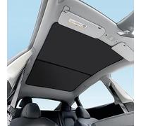 topfit pour Tesla Model Y Pare-Soleil pour fenêtre de Toit Isolation Contre Les Rayons UV pour Tesla Model Y Bloque la Chaleur (Laqué Noir)