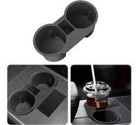 topfit Support de gobelet pour Tesla Model 3 Model Y avec Fente pour Tasse à Eau avec Clip en Caoutchouc pour Plus de Boissons renversées