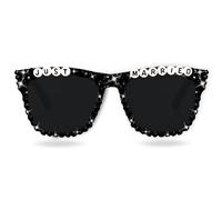 Topfunyy Just Married - Lunettes de soleil pour marié et célibataire - Noir