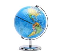 TOPGLOBE 14 cm monde mini globe carte politique avec support en acier