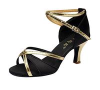 Topgrowth Chaussures de Danse Latino Professionnelles Chaussures de Danse Standard Character Modern Salsa Salle de Bal Chaussures Élégantes Rumba Waltz Chaussures Femme