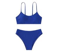 Topgrowth Filles Maillots de Bain Deux Pièces Maillot de Bain Fille Deux Pièces Bikini Impression Belle Bikini Ensemble Filles Pour 7-14 Ans Beachwear, W1-bu1, 11-13 ans