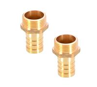 TopHomer 1 raccord de tuyau BSP en laiton 6 mm/8 mm/10 mm/12 mm/16 mm/19 mm/25 mm, raccord de tuyau mâle BSP fileté raccord raccord raccord en cuivre coupleur adaptateur