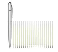 TopHomer 1 stylo à encre invisible avec 20 recharges, stylos espion pour écrire des messages secrets pour sacs de fête d'enfants, marqueur à lumière UV LED, stylos secrets pour l'école, les fêtes, les