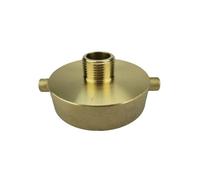 TopHomer Adaptateur de tuyau de bouche d'incendie en laiton, 6,3 cm NST femelle x 1,9 cm GHT mâle connecteur pour connecter des tuyaux d'incendie, tuyaux d'eau de jardin
