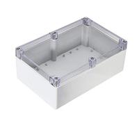 TopHomer Boîte de Jonction d'Alimentation IP66 200 * 120 * 75mm, Boîte de dérivation Couvercle transparent Étanche en ABS, Boîtier Électrique Extérieur Gris