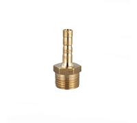 TopHomer Connecteur de tuyau BSP en laiton 6 mm cannelé x G3/8 mâle, raccord fileté BSP mâle adaptateur coupleur en cuivre