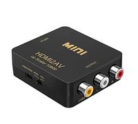 TopHomer Convertisseur HDMI vers AV 1080p, Adaptateur Audio vidéo Composite CVBS HDMI vers 3RCA pour Ordinateur Portable, HDTV, PC, Xbox, Stick, Roku 1PCS