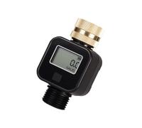 TopHomer Débitmètre d'eau numérique en laiton, compteur de liquide, minuterie d'arrosage, 4 modes de contrôle pour jardins intérieurs et extérieurs, pelouses