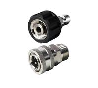 TopHomer Ensemble de coupleurs de tuyau de nettoyeur haute pression en acier inoxydable pour lavage de voiture (M22-15 mm)