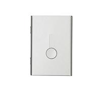 TopHomer Étui pour Cartes de Visite, Porte-Cartes Visites Pop-Up Automatique Porte-Cartes de Visites Professionnel, Porte-Cartes en Métal Portable pour Bureau Femmes et Hommes (Argent)