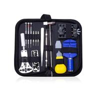 TopHomer Kit d'outils de réparation de montre professionnel de 31 pièces avec étui de rangement, chasse-goupille, pince anti-magnétique pour le changement de piles