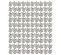 TopHomer Lot de 100 clips de fixation pour corde LED - Pour éclairage mural néon de 4,5 à 6 mm - Pour fêtes, festivals, mariages (GT-0512)