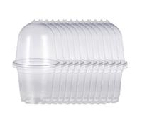 TopHomer Lot de 12 pots de fleurs en plastique transparent avec dômes humides, petits pots de fleurs de 8,9 cm pour cultiver des graines, des boutures et des plantes grasses