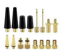 TopHomer Lot de 16 adaptateurs de valve de pompe à air pour vélo, accessoires DV AV SV pour pneus, voitures, ballons et ballons de sport (lot F)