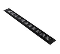 TopHomer Lot de 2 grilles d'aération rectangulaires de 450 mm x 50 mm en alliage d'aluminium pour cuisine, plinthe de cuisine, placard, armoire