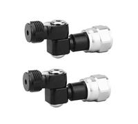 TopHomer Lot de 2 pistolets de pulvérisation sans air universels avec joint rotatif à 360° en acier inoxydable et aluminium, joint universel noir, pulvérisation de peinture auxiliaire (2 pièces modèle